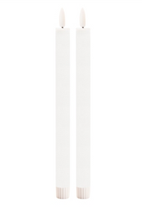 FIA Wick Taper Candle White Set of 2