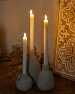FIA Wick Taper Candle White Set of 2