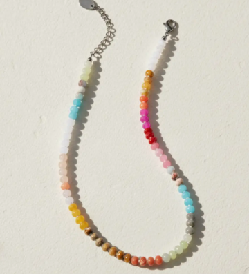 Blush Beam Stone Necklace
