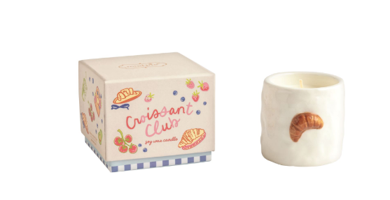 Hand Painted Ceramic Candle