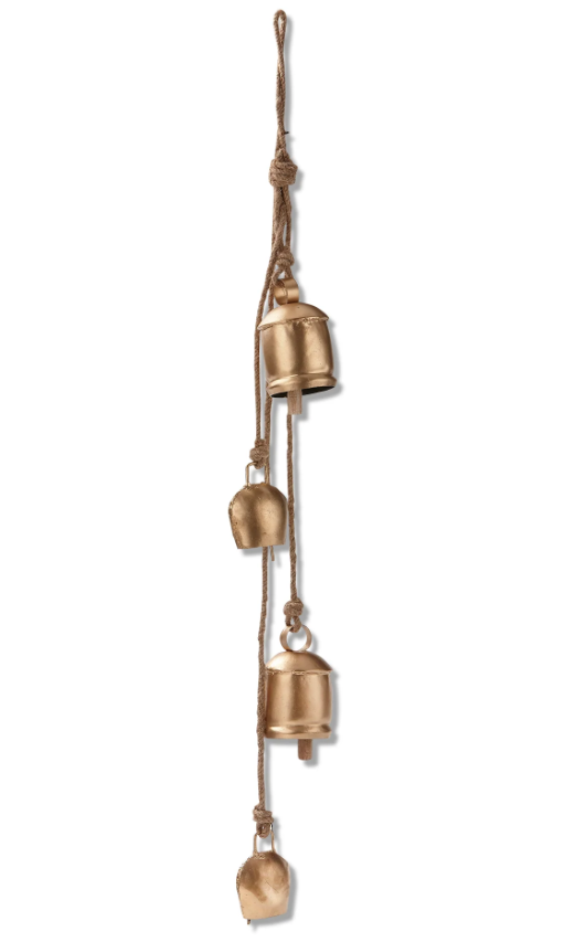 Antique Bells & Jute Rope Swag