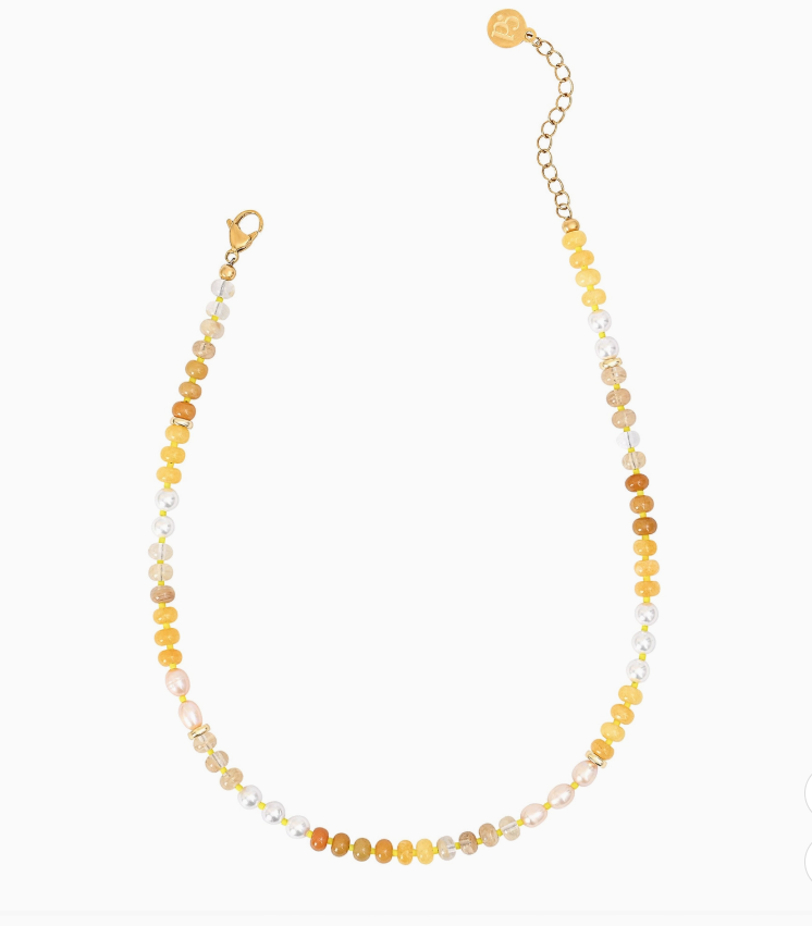 Blush Honey Jade Necklace