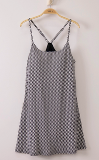 Textured Checkered Knit Activewear Tennis Dress