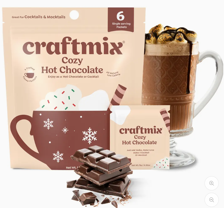 Cozy Hot Chocolate & Cocktail Mixer - 6 Servings Multipack