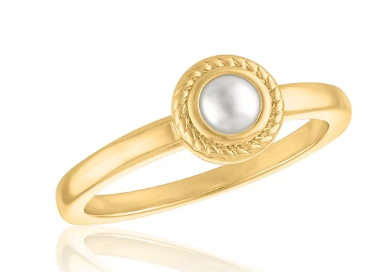 Pearl Rope Gold Layer Ring
