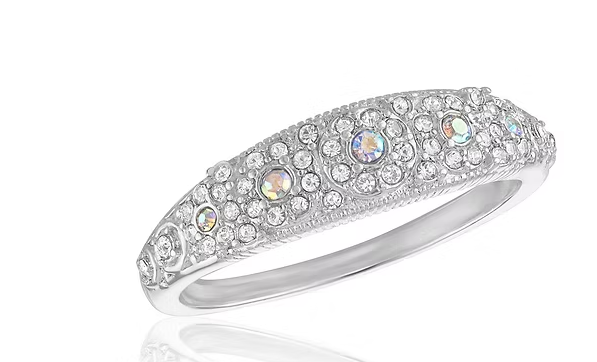 Vintage Detailed CZ Stack Ring
