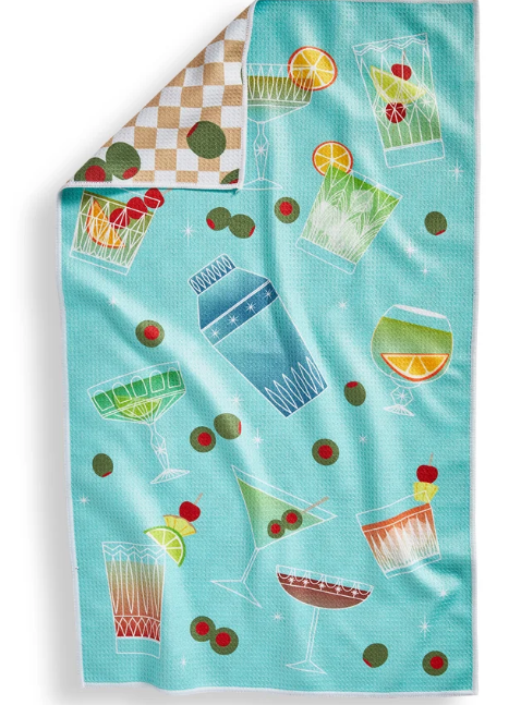 Cocktail Night Super Absorbent Dishtowel