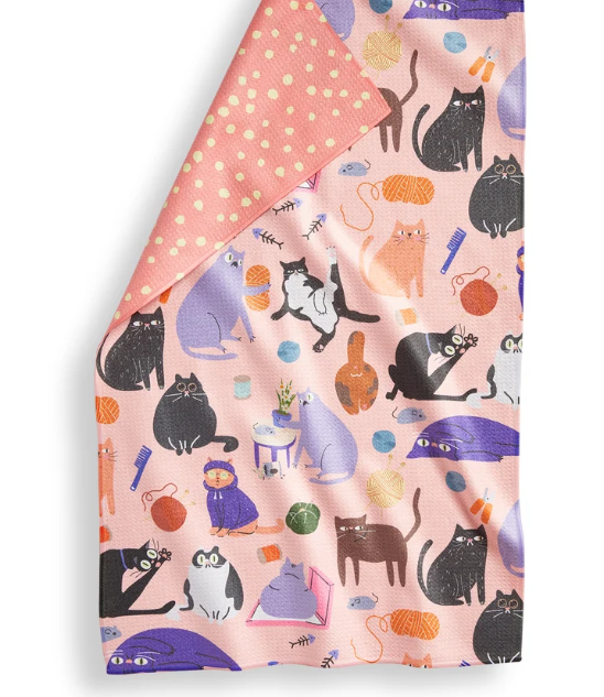 All The Cats Super Absorbent Dishtowel