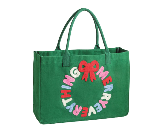 Holiday Green Tote