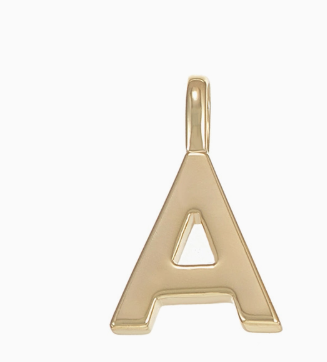 She's Classic Initial Charm in Gold