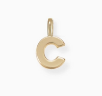 She's Classic Initial Charm in Gold