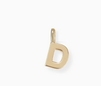 She's Classic Initial Charm in Gold