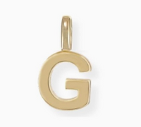 She's Classic Initial Charm in Gold