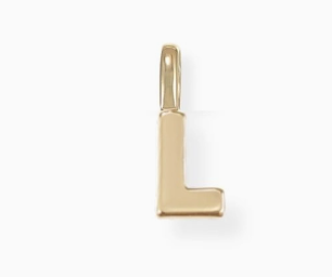 She's Classic Initial Charm in Gold