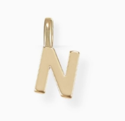 She's Classic Initial Charm in Gold