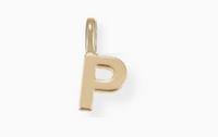 She's Classic Initial Charm in Gold