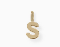 She's Classic Initial Charm in Gold