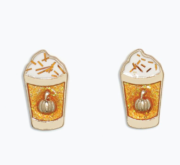 Cuties Pumpkin Spice Latte Earrings