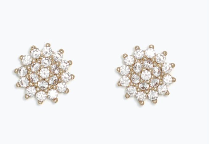 Dazzling C Burst Earrings