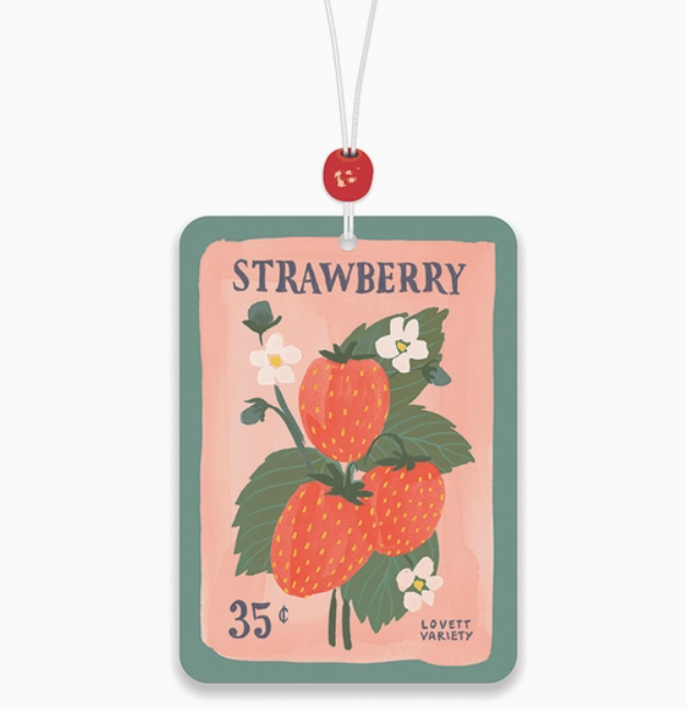 Strawberry Seeds Car Air Freshener