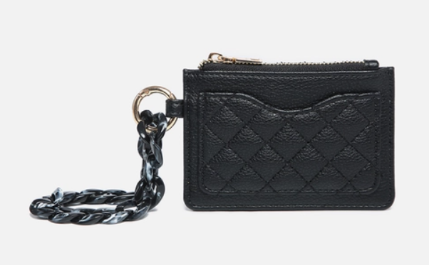 Rhodes Quilted Wallet w/ Chain Bangle