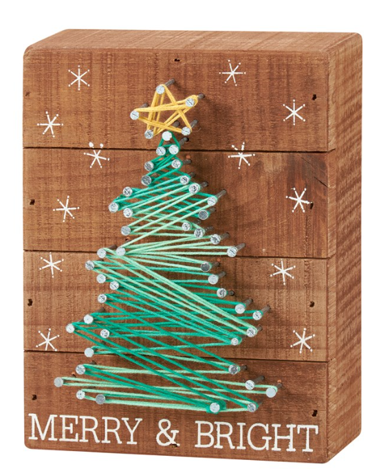 Merry & Bright String Art