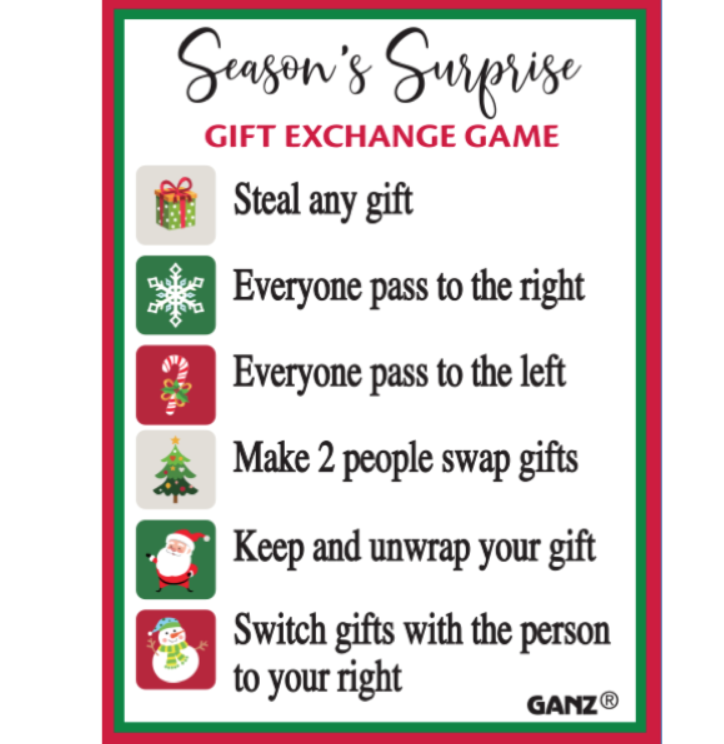 Season's Surprise Gift Exchange Game Charms