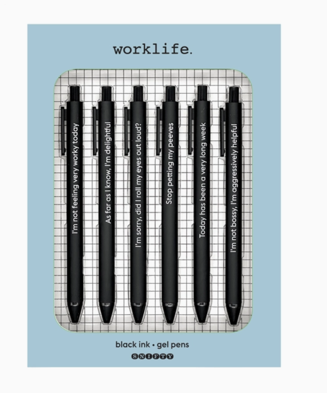 Worklife - Quotable Gel Pen Set