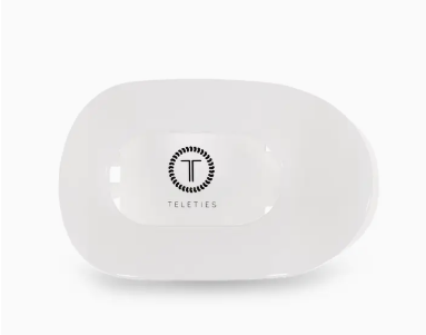 TELETIES Round Flat Hair Clip Medium