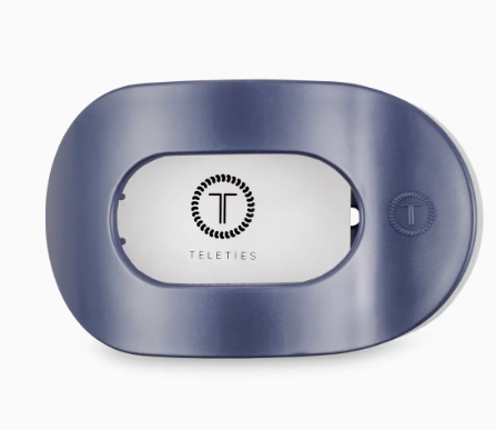 TELETIES Round Flat Hair Clip Medium
