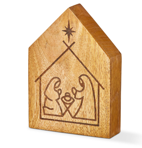 Nativity Wood Burn Decor