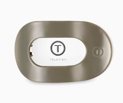 TELETIES Round Flat Hair Clip Medium