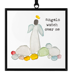 Angels Watch Over Me Suncatcher - 3x3in