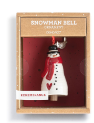 Red Heart Mini Bell Ornament