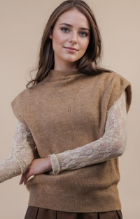 Soft Knit Sweater Vest Top