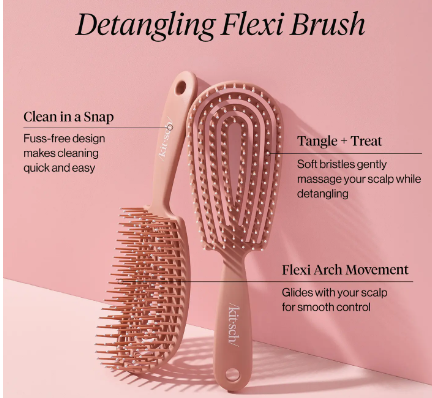KITSCH Detangling Flexi Brush - Terracotta