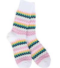Weekend Zig Zag Crew Sock