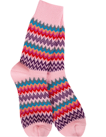 Weekend Zig Zag Crew Sock