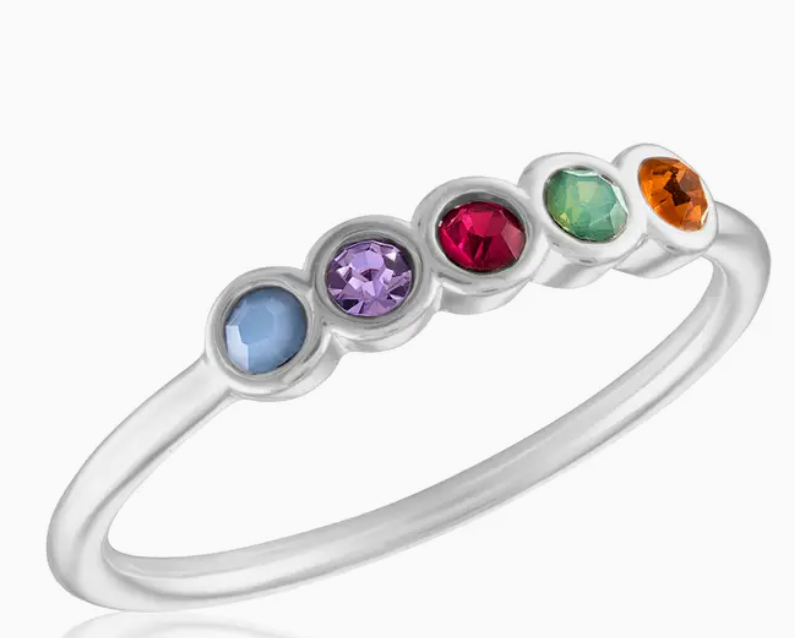 Pastel Five Stone Ring