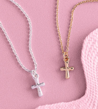 Petite Boxed Cross Necklaces