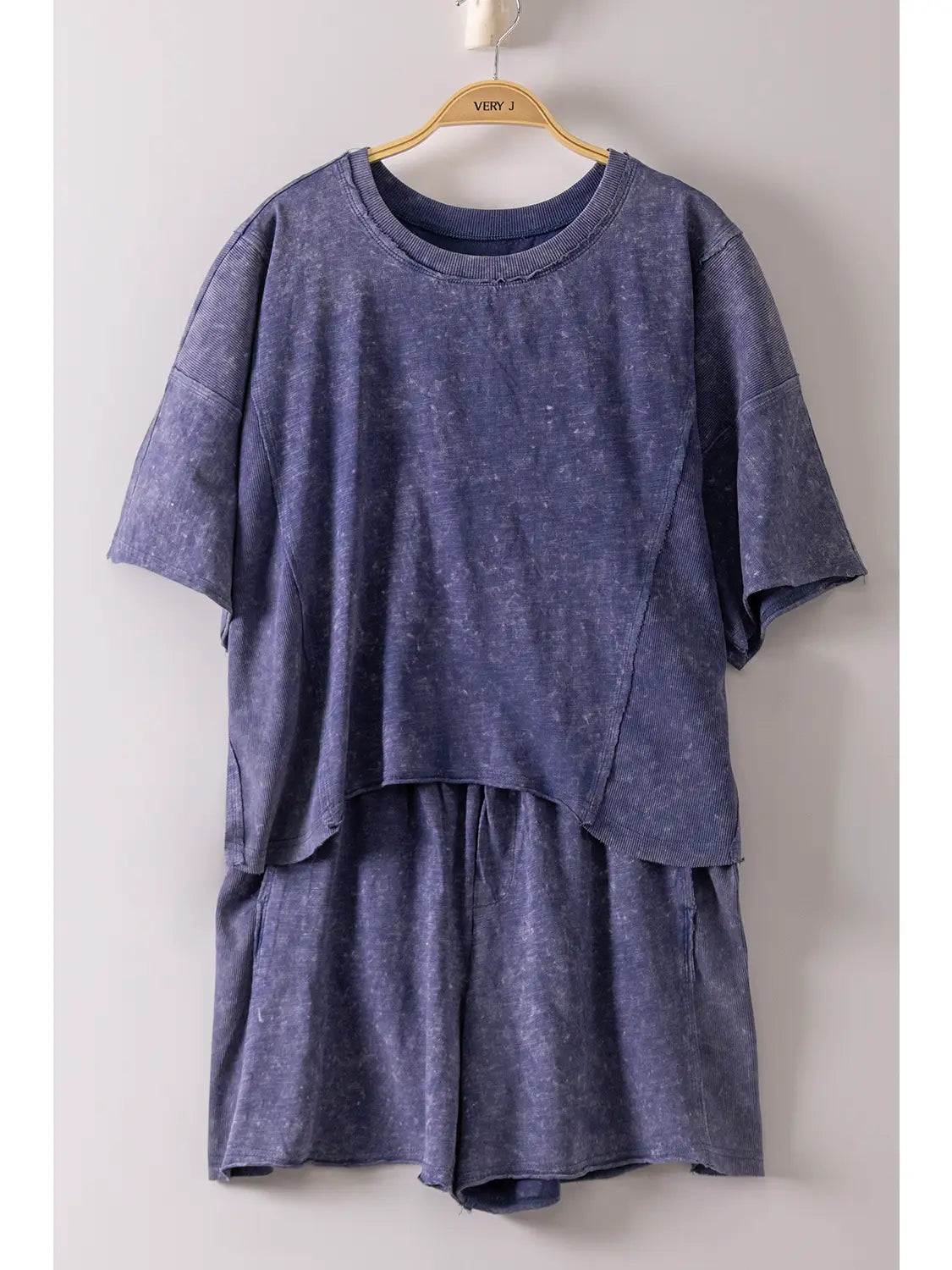 Mineral Washed Casual Knit Top
