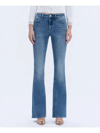 Lovervet By Vervet High Rise Full Length Bootcut Jean