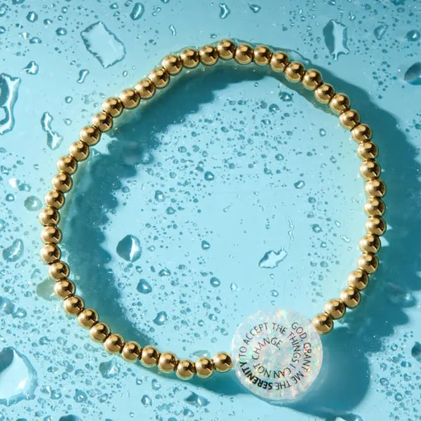 Holy Water Serenity Prayer Bracelet