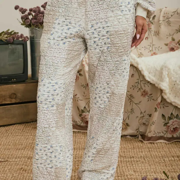 Multi Floral Patchwork Top and Bottoms