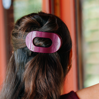 Mulberry | Medium | Flat Round Hair Clip