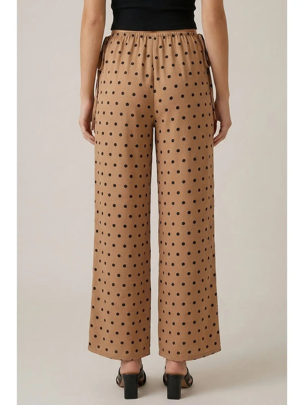 Polka Dot Elastic Pants