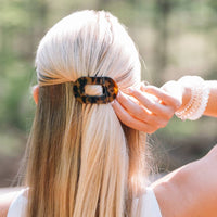 Tortoise | Tiny | Flat Round Hair Clip