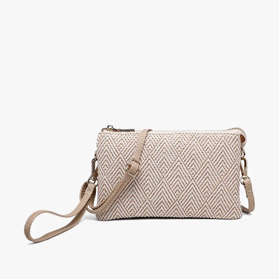Riley Woven Arrowhead 3 Compartment Crossbody