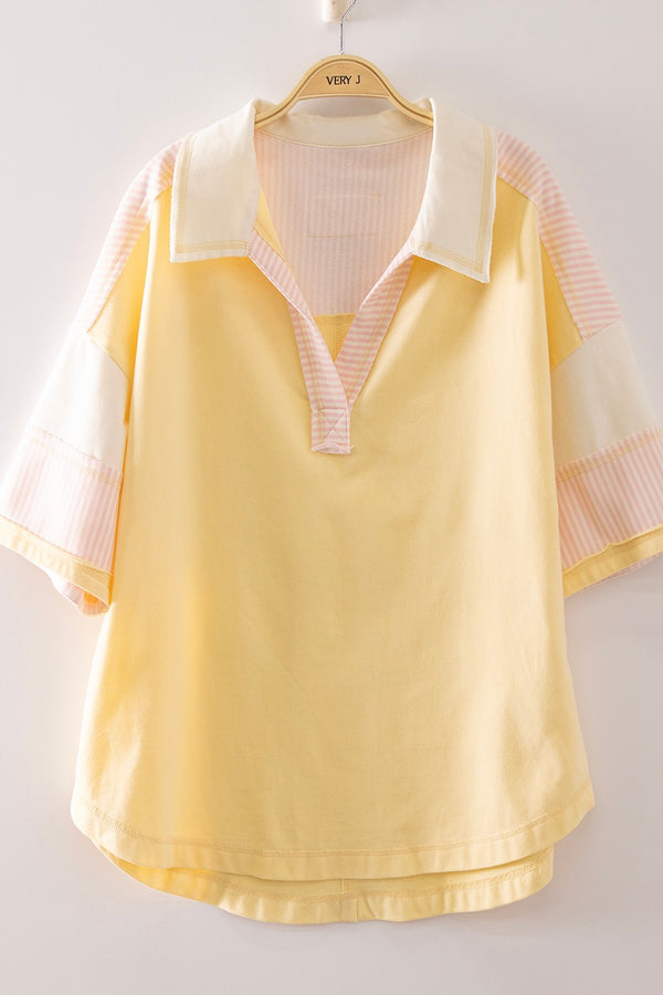 Oversized Half Sleeve Casual Knit Top