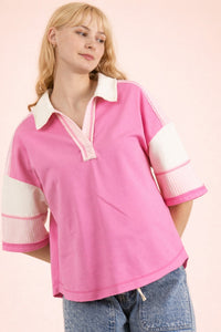 Oversized Half Sleeve Casual Knit Top